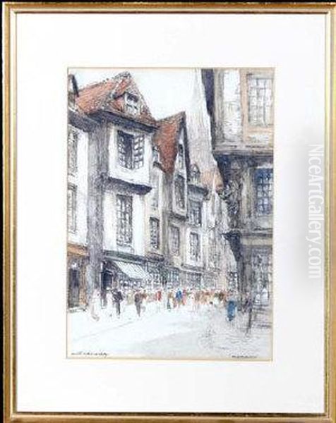 In Old Rouen Oil Painting by Victor Noble Rainbird