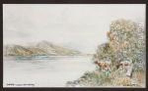 Ullswater Oil Painting by Victor Noble Rainbird