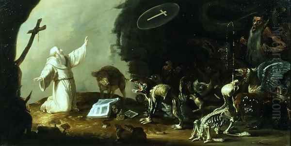 The Temptation of St Anthony Oil Painting by Cornelis Saftleven