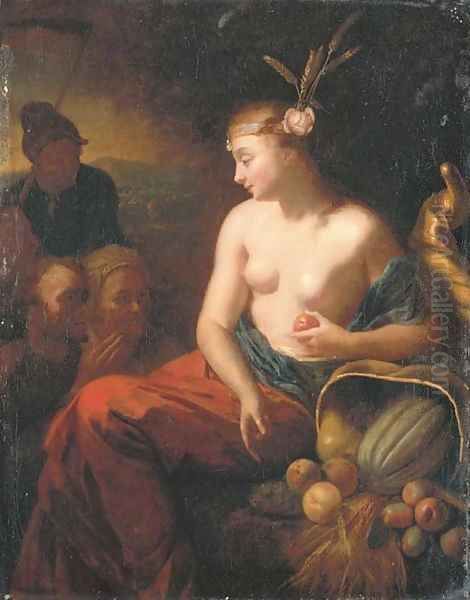 Ceres Oil Painting by Godfried Schalcken