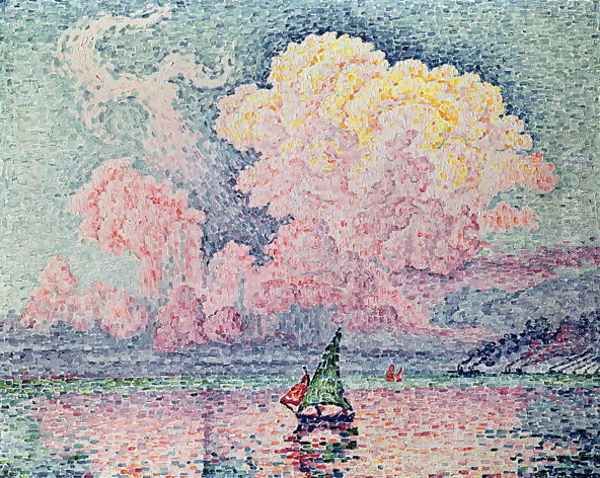 Antibes, the Pink Cloud, 1916 Oil Painting by Paul Signac