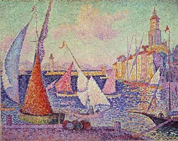 Port St Tropez Oil Painting by Paul Signac