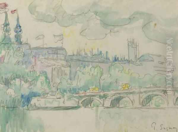 Paris, le Pont Neuf Oil Painting by Paul Signac