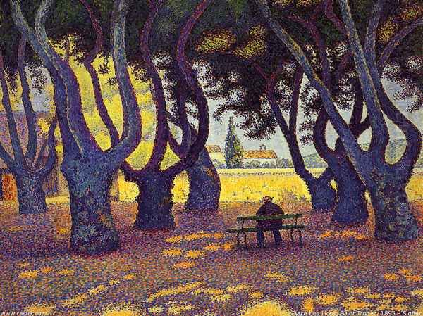 Place des Lices, Saint-Tropez Oil Painting by Paul Signac