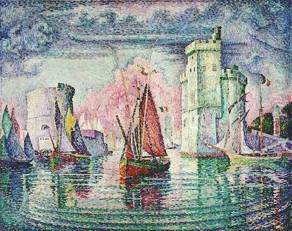 Port Of La Rochelle Oil Painting by Paul Signac