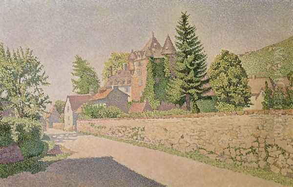 Chateau de Comblat, c.1887 Oil Painting by Paul Signac