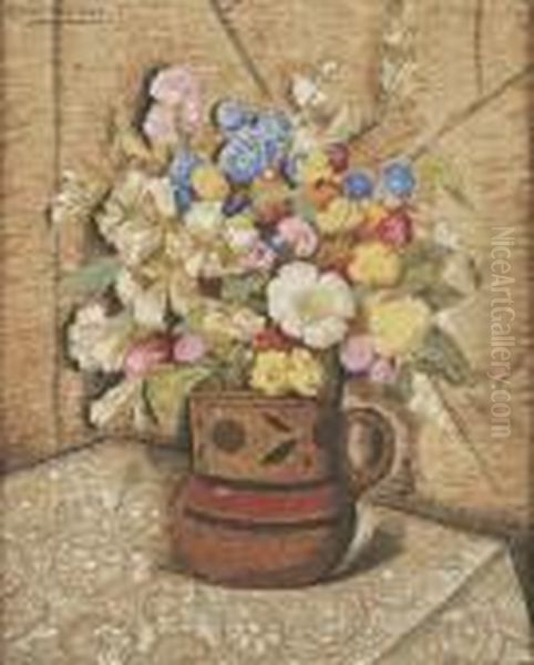 Ramo De Flores Oil Painting by Alfredo Ramos Martinez