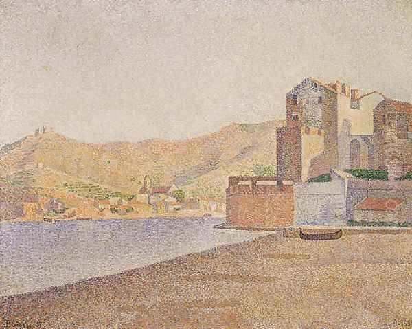 The Town Beach Collioure Opus 165 Oil Painting by Paul Signac