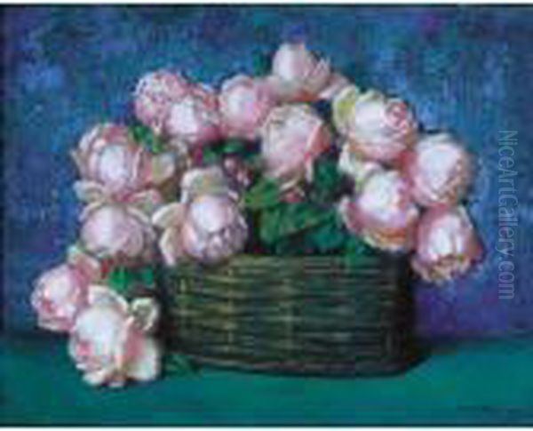 Cesta De Flores Oil Painting by Alfredo Ramos Martinez