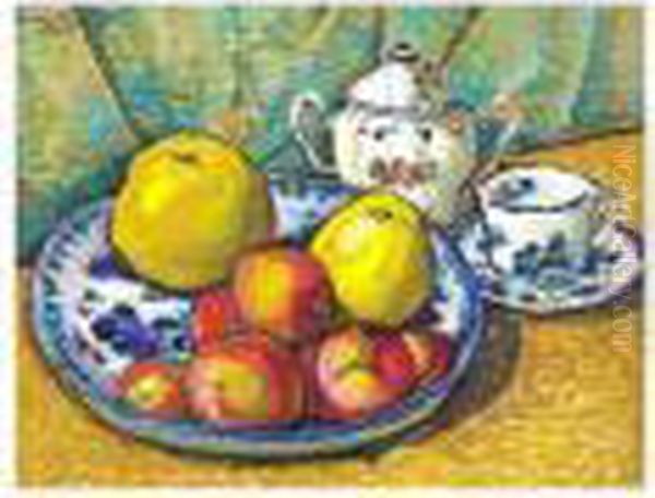 Talavera Con Frutas Oil Painting by Alfredo Ramos Martinez