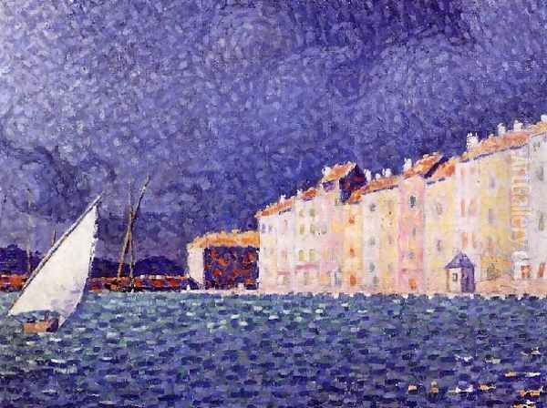 Saint Tropez Oil Painting by Paul Signac