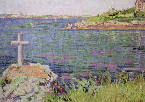 Saint-Briac, the Sailor's Cross, 1885 Oil Painting by Paul Signac