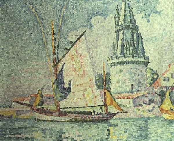 La Rochelle, the Quartermaster's Tower, 1927 Oil Painting by Paul Signac