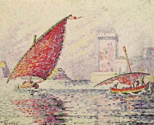 Fort Saint-Jean, Marseilles, 1907 Oil Painting by Paul Signac