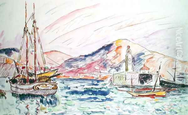 Port Vendres, 1920 Oil Painting by Paul Signac