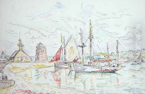 Camaret, 1929 Oil Painting by Paul Signac