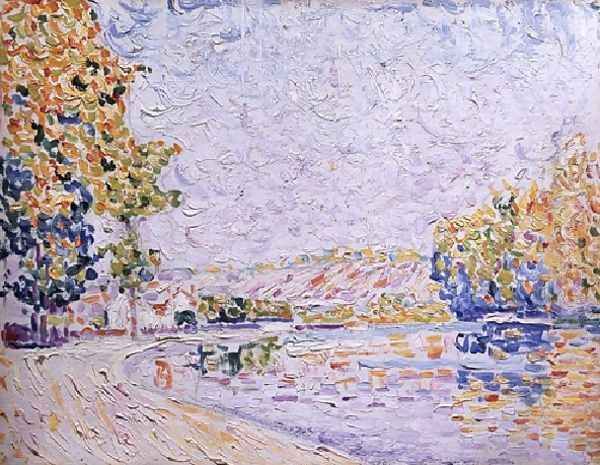 Samois Study Nr 8 Oil Painting by Paul Signac