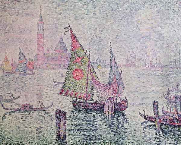 The Green Sail, Venice, 1904 Oil Painting by Paul Signac