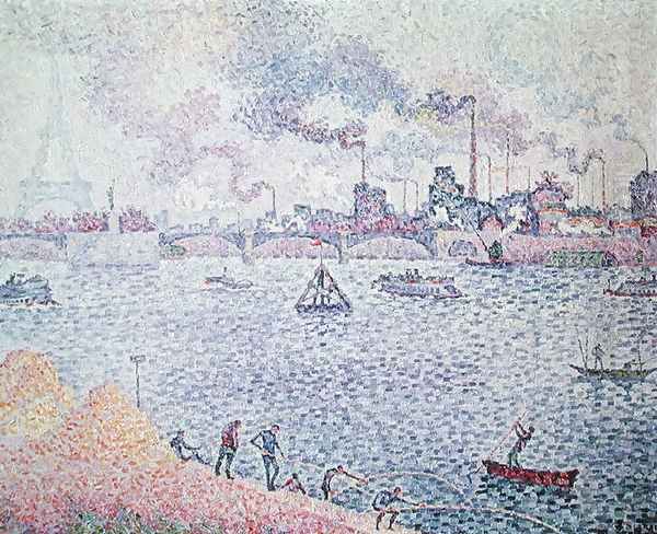 The Seine, Grenelle, 1899 Oil Painting by Paul Signac