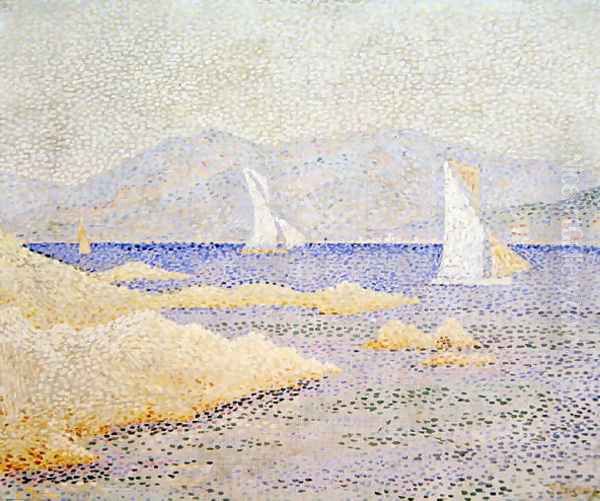 Coast Scene, 1893 Oil Painting by Paul Signac