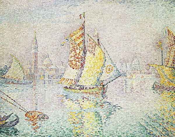 The Yellow Sail, Venice, 1904 Oil Painting by Paul Signac