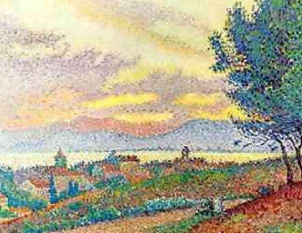 View Of St Tropez Oil Painting by Paul Signac