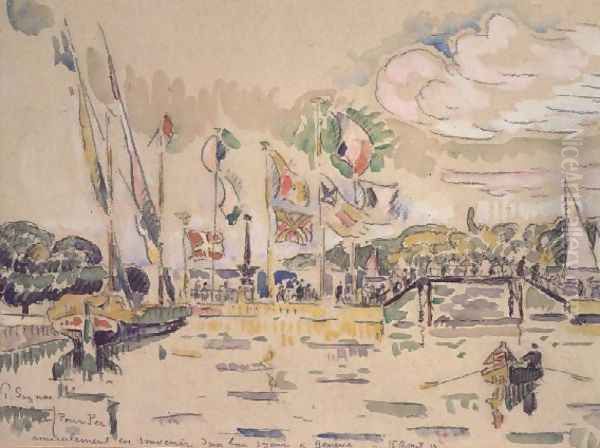 Geneva, c.1919 Oil Painting by Paul Signac