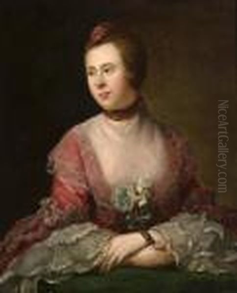 Portrait Of A Lady Oil Painting by Allan Ramsay