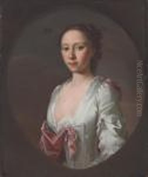 Portrait Of Miss Christian Campbell Oil Painting by Allan Ramsay