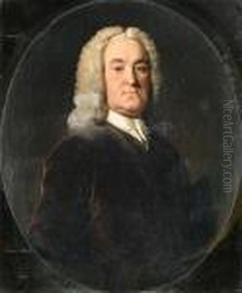 Portrait Of Edward Medley Esq. Oil Painting by Allan Ramsay