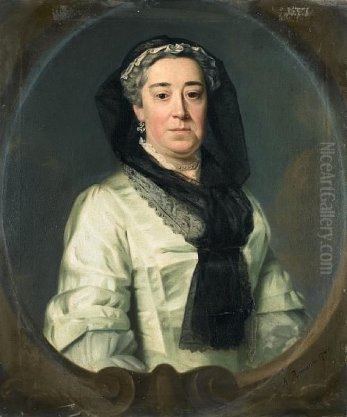 Portrait Of Elizabeth Ward Oil Painting by Allan Ramsay