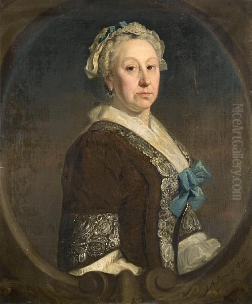 Portrait Of Grace Ward Oil Painting by Allan Ramsay