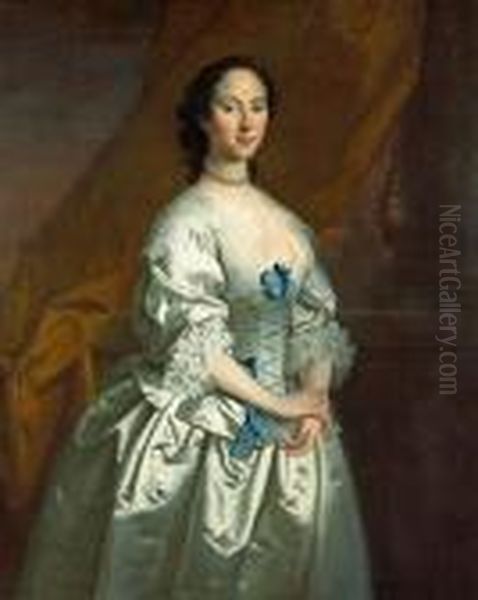 A Portrait Of A Lady Oil Painting by Allan Ramsay