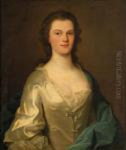 Portrait Of A Lady Oil Painting by Allan Ramsay