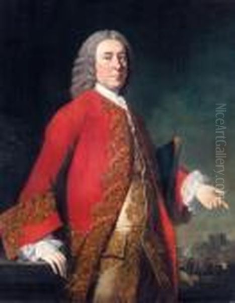 General James Grant Oil Painting by Allan Ramsay