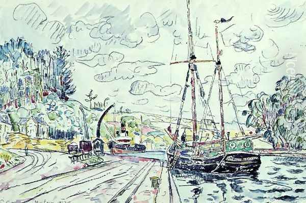 Morlaix, 1927 Oil Painting by Paul Signac