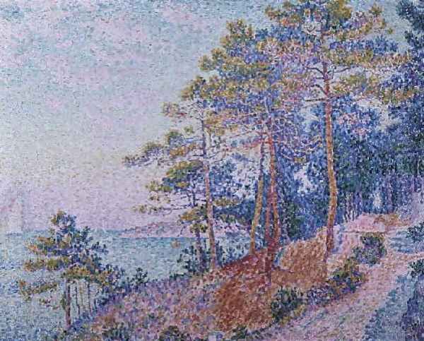 St. Tropez, the Custom's Path, 1905 Oil Painting by Paul Signac