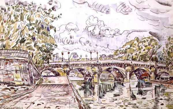 The Pont Neuf, Paris, 1927 Oil Painting by Paul Signac