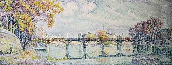 The Pont des Arts, 1928 Oil Painting by Paul Signac