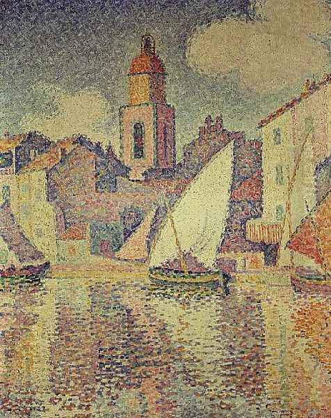 The Clocktower at St. Tropez, 1896 Oil Painting by Paul Signac