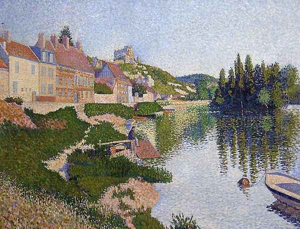 Les Andelys, La Berge Oil Painting by Paul Signac