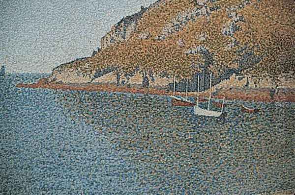 Port of Saint-Cast (detail) Oil Painting by Paul Signac