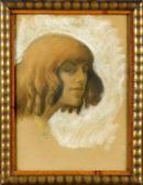 Portrait De Femme Oil Painting by Armand Rassenfosse