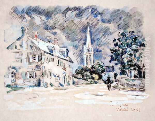 Vierville (Calvados) 1913 Oil Painting by Paul Signac