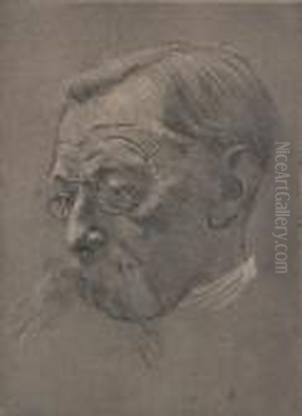 Portret Van Emile Verhaeren Oil Painting by Armand Rassenfosse