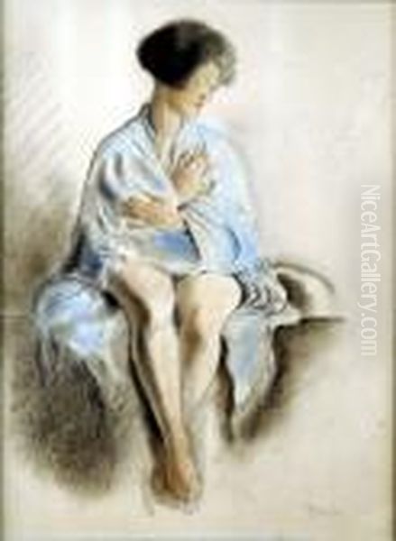 Femme Assise Oil Painting by Armand Rassenfosse