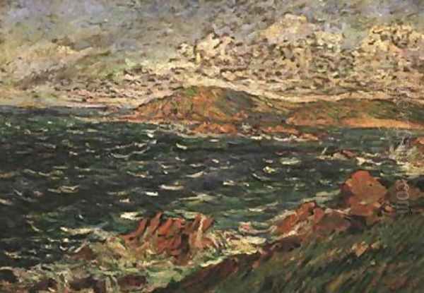 Brisk Breeze from the North Oil Painting by Paul Signac