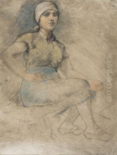 Femme Assise Oil Painting by Armand Rassenfosse