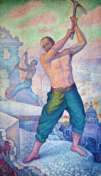 Le Démolisseur Oil Painting by Paul Signac