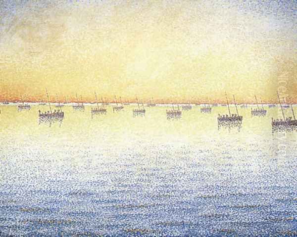 Concarneau, Opus 221 (Adagio) Oil Painting by Paul Signac